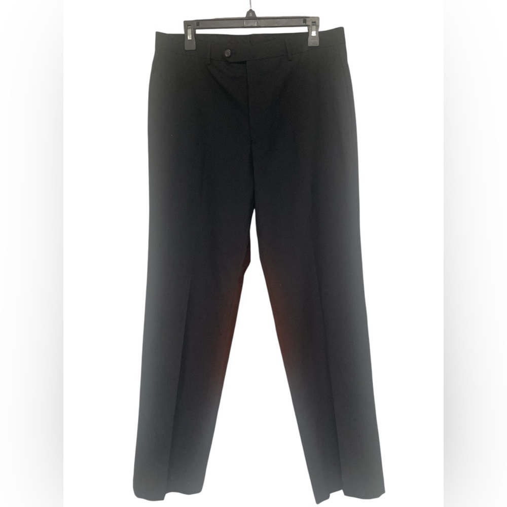 Lauren Ralph Lauren Black Wool-Blend Dress Pants GUC 34Wx32L